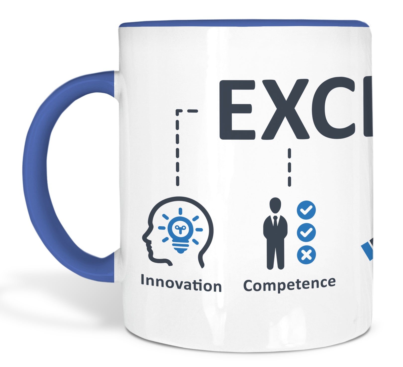 Tasse Cambridge Blau mit Logo-Druck