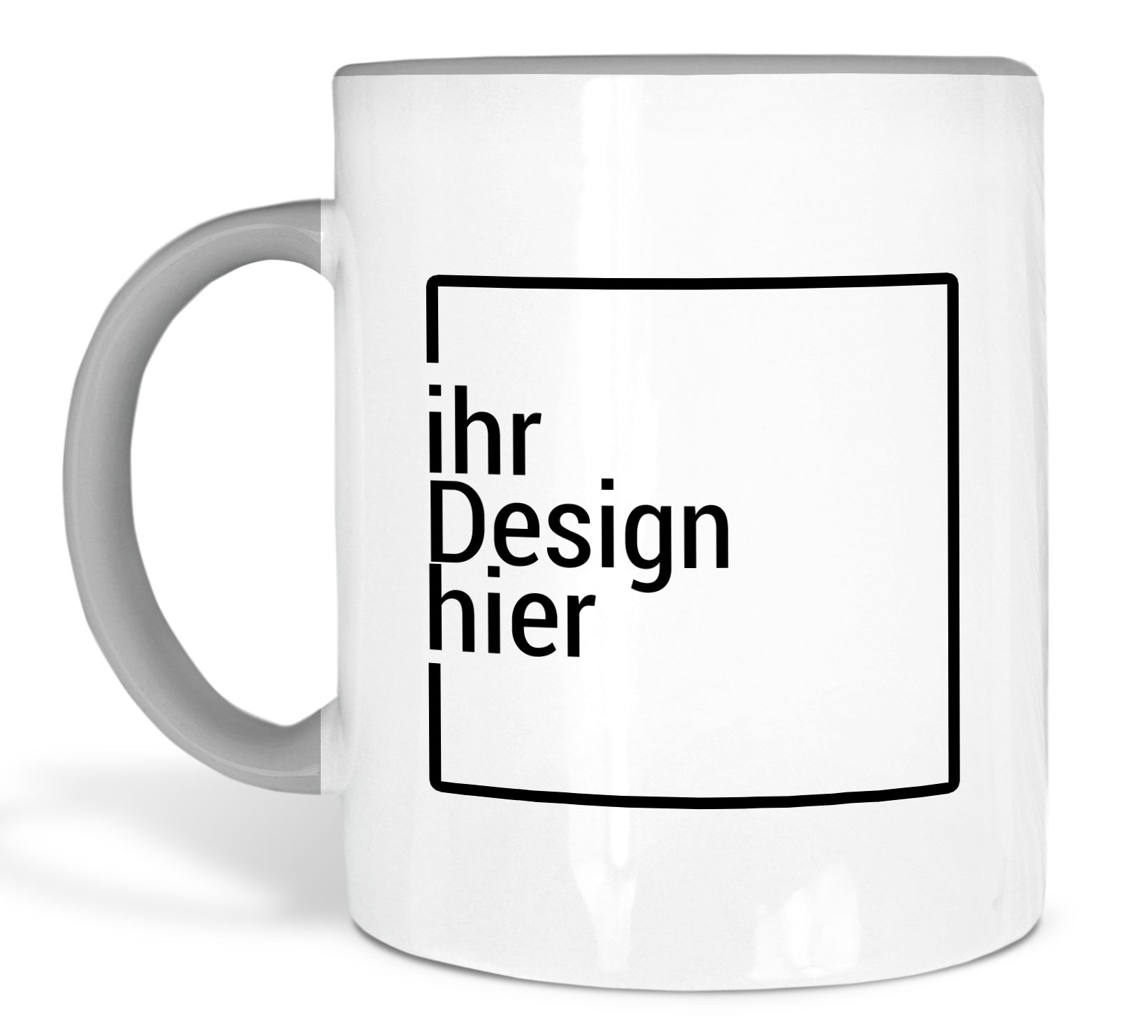 Tasse Grau mit Logo-Druck