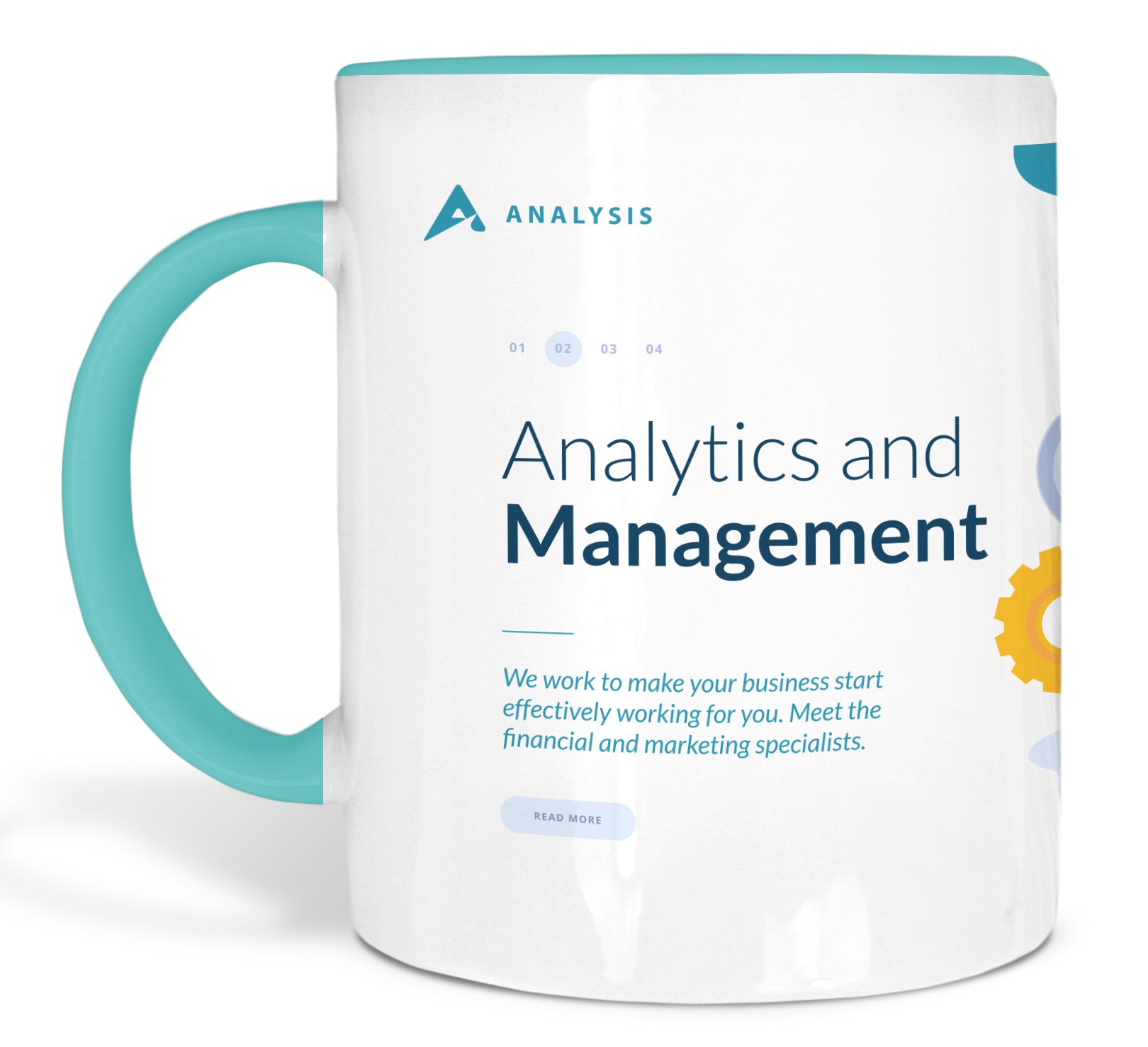 Tasse Mint mit Logo-Druck