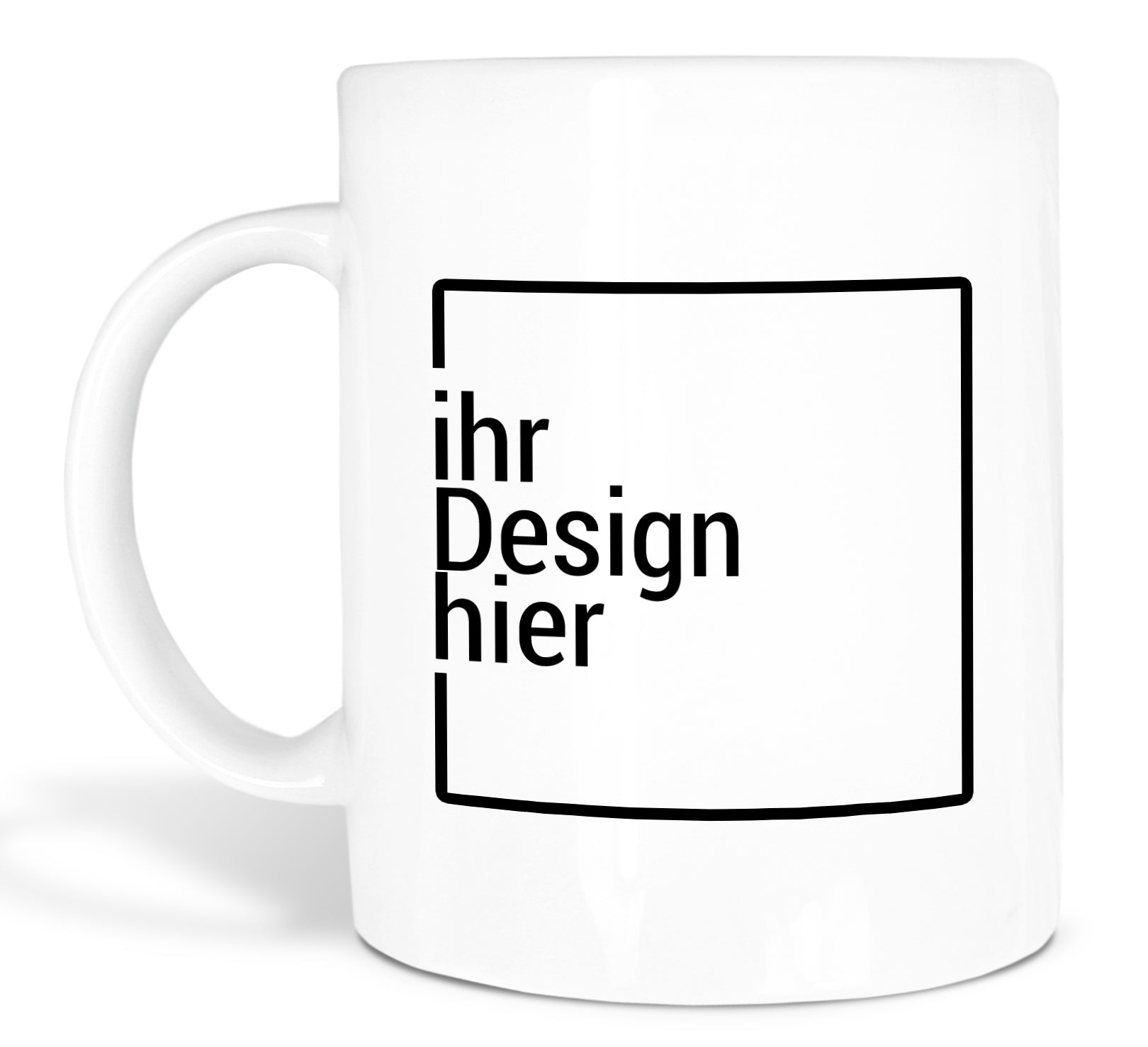 Tasse Weiss Rom (satiniert) mit Logo-Druck