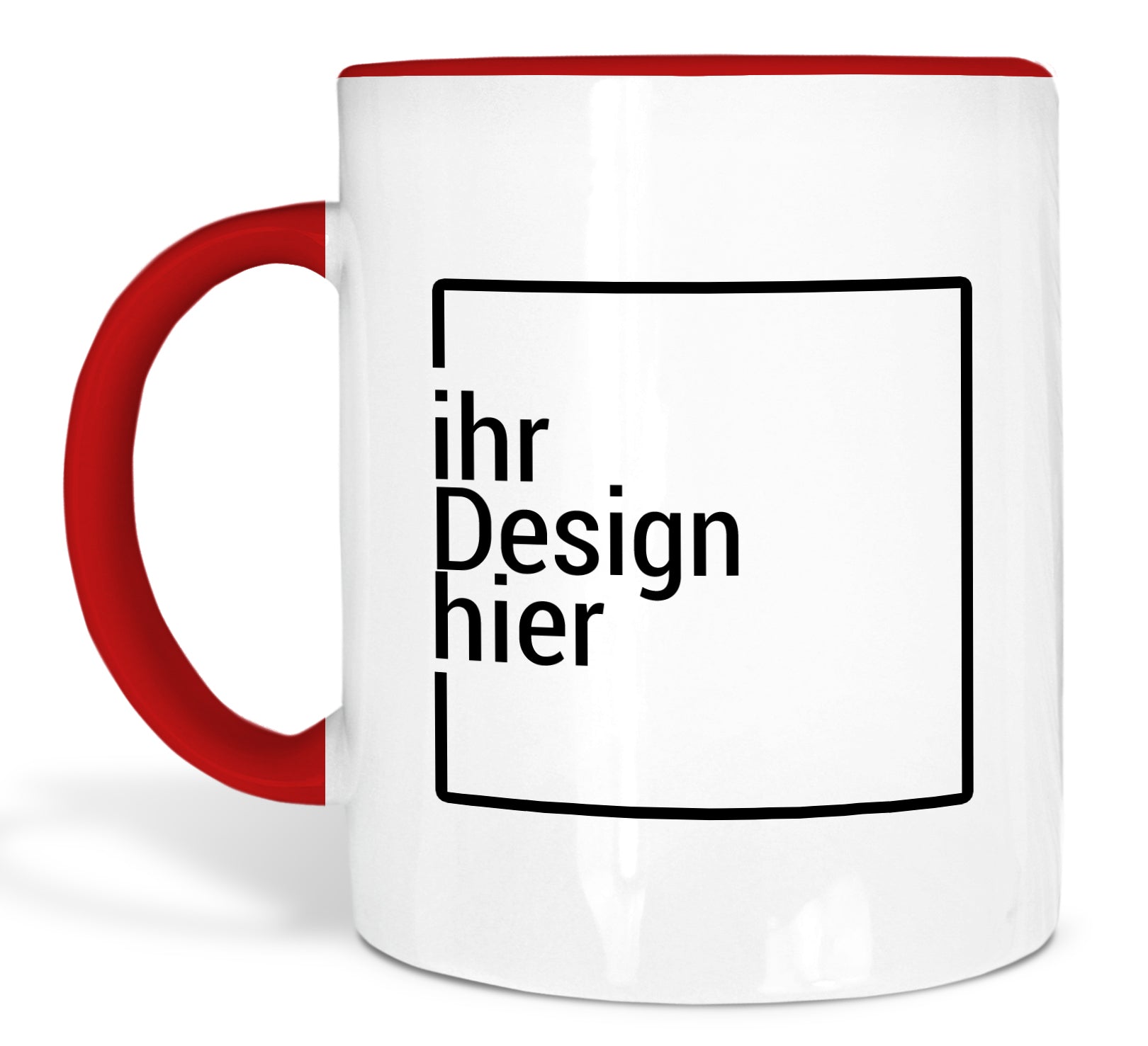 Tasse Rot mit Logo-Druck