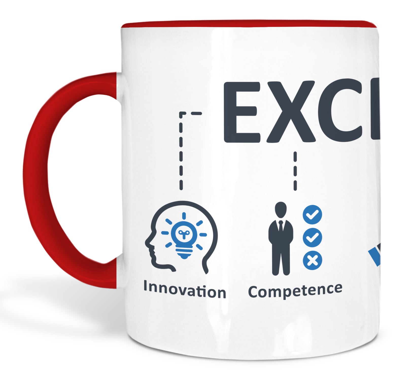 Tasse Rot mit Logo-Druck