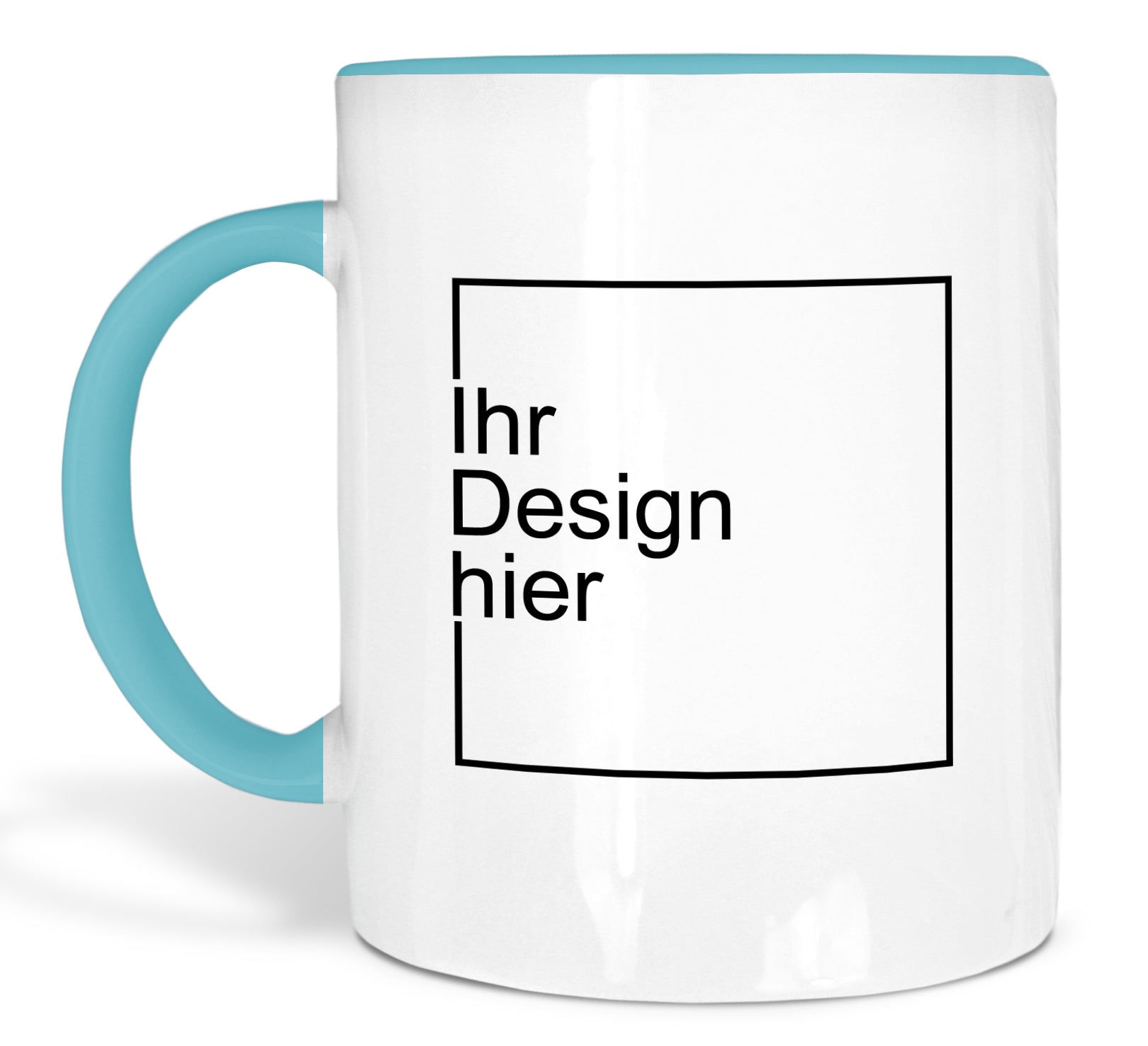 Tasse Türkis mit Logo-Druck