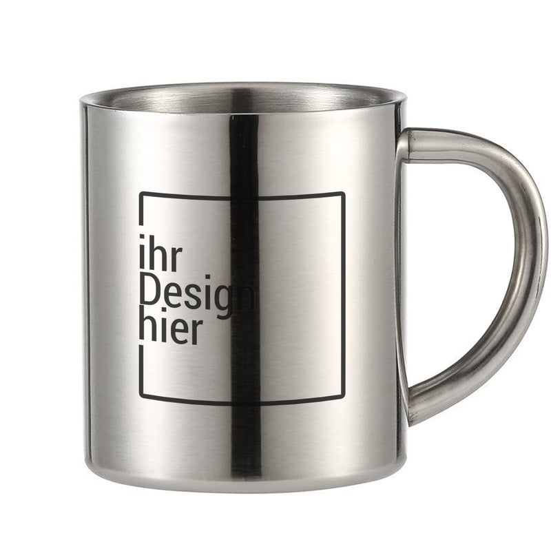 Edelstahl-Tasse mit Logo-Druck