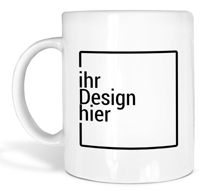 Tasse weiß Eco mit Logo-Druck